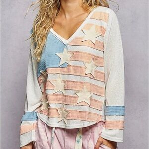 POL American Whisper Casual Top Womens Size Medium